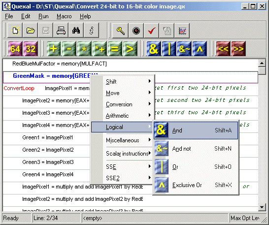 MMX SSE Visual C++ Delphi tool code optimization